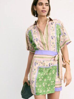 MISA Los Angeles Kezia Shirt Dress Size Extra Small XS